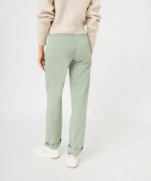 Pantalon chino coupe regular femme vue3 - GEMO(FEMME PAP) - GEMO