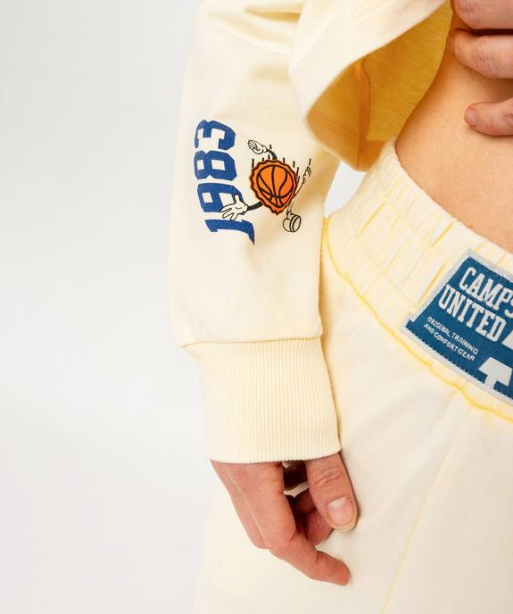 Sweat à capuche court imprimé femme - Camps United vue6 - CAMPS - GEMO
