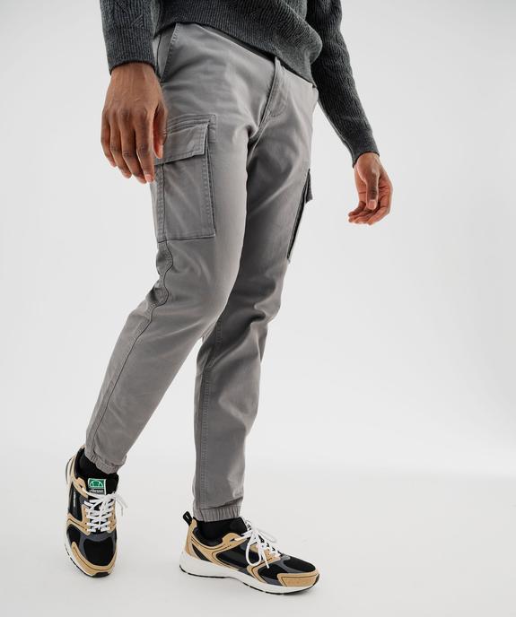 Pantalon cargo Regular coloris unique homme vue2 - GEMO (HOMME) - GEMO