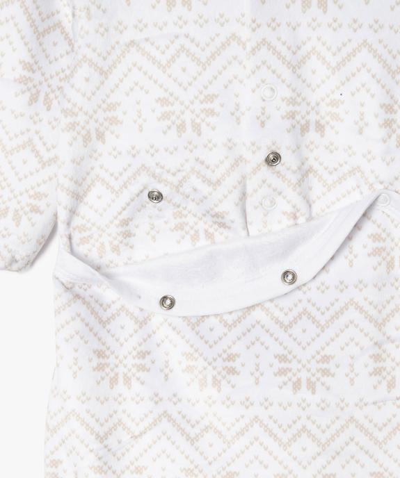 Pyjama de Noël en velours imprimé bébé vue5 - GEMO(BB COUCHE) - GEMO