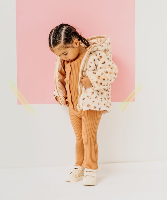 Blouson à capuche réversible bébé fille vue7 - GEMO 4G BEBE - GEMO