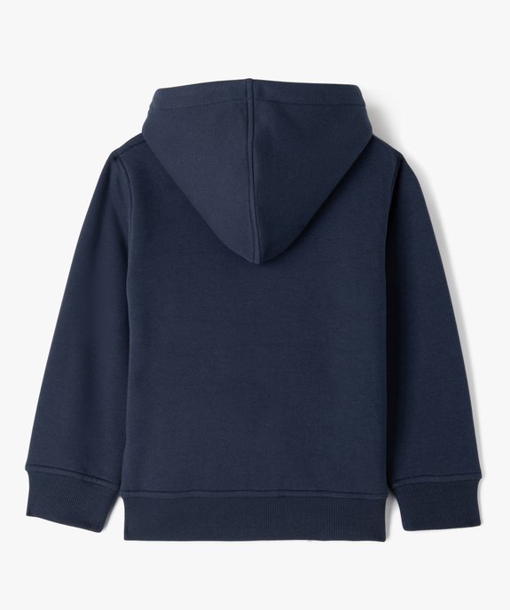 Sweat zippé à capuche intérieur peluche garçon vue5 - GEMO (ENFANT) - GEMO