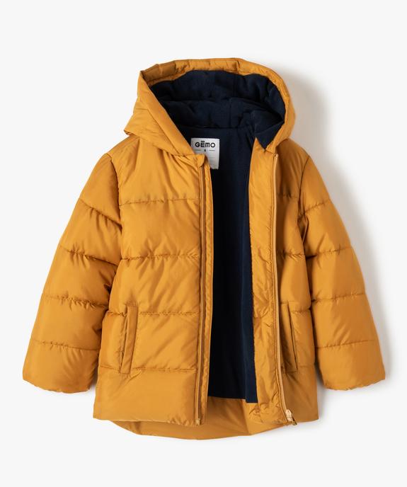 Blouson garçon matelassé doublé polaire vue3 - GEMO 4G GARCON - GEMO