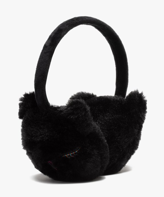 Cache-oreilles fille en matière peluche motif nounours vue1 - GEMO (ENFANT) - GEMO