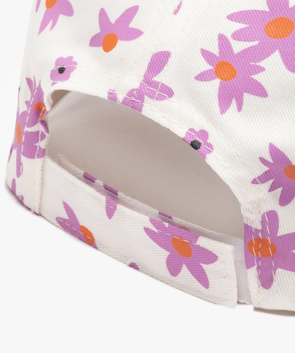 Casquette fille à motifs fleuris et broderie en relief vue2 - GEMO (ENFANT) - GEMO