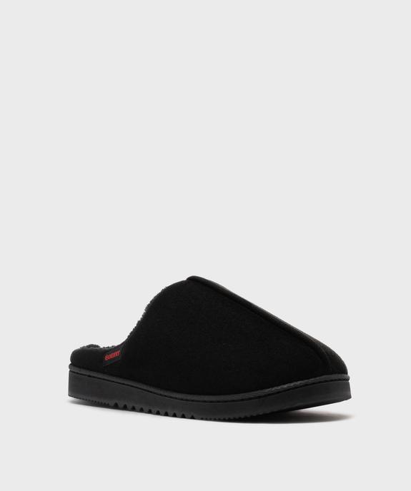 Chaussons mules unis avec doublure chaude homme - Isotoner vue2 - ISOTONER - GEMO