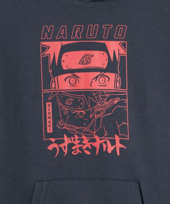 Sweat à capuche à motif manga garçon - Naruto Shippuden vue2 - NARUTO - GEMO