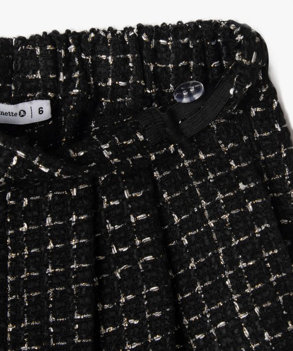 Short large effet tweed fille - LuluCastagnette vue5 - LULUCASTAGNETTE - GEMO