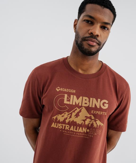Tee-shirt manches courtes en jersey de coton imprimé homme - Roadsign vue2 - ROADSIGN GEMO FOR GOOD D - GEMO