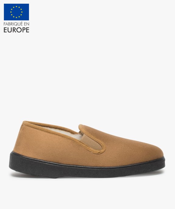  Chaussons homme unis avec doublure chaude vue1 - THERITEX - GEMO