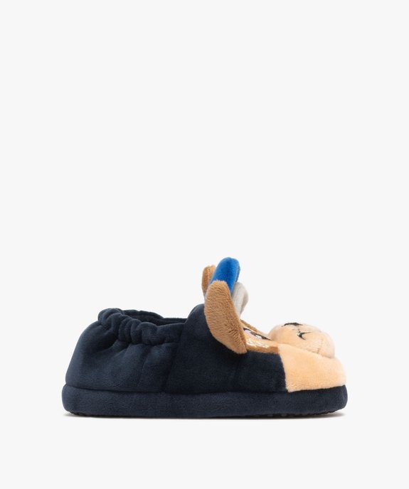 Chaussons garçon en velours avec col élastique Chase - Pat Patrouille vue1 - PAT PATROUILLE - GEMO
