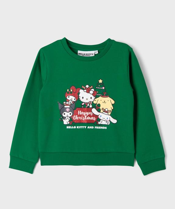 Sweat spécial Noël avec motif pailleté fille - Hello Kitty vue1 - HELLO KITTY - GEMO