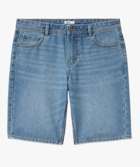 Bermuda en jean homme fin et souple vue4 - GEMO 4G HOMME - GEMO