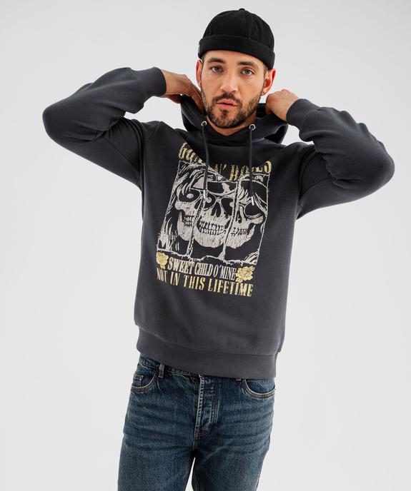 Sweat à capuche molletonné homme - Guns N’Roses vue1 - GUNS N' ROSES - GEMO