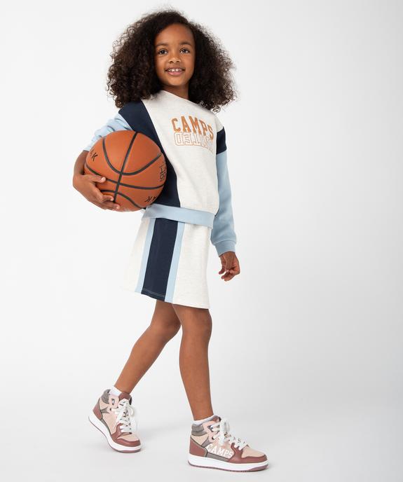 Sweat fille oversize multicolore à motif brillant - Camps United vue5 - CAMPS UNITED - GEMO