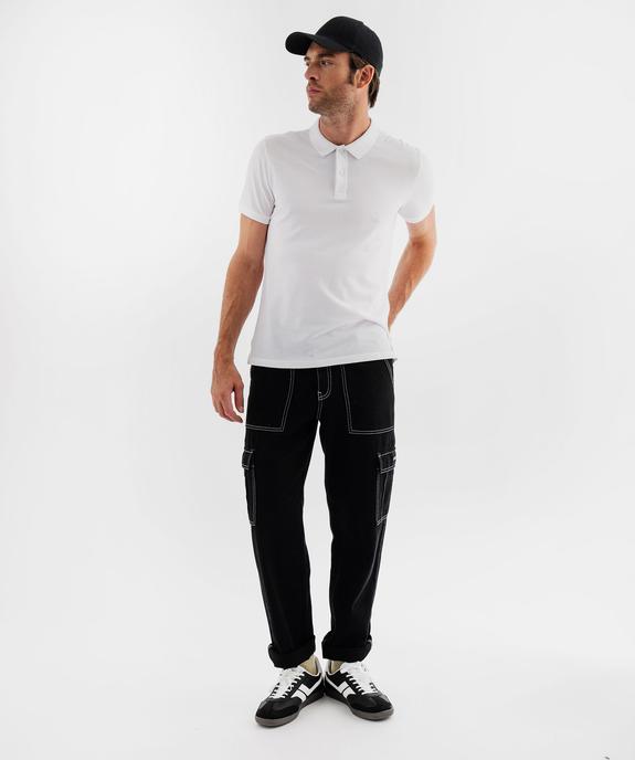 Polo à manches courtes en maille piquée homme vue8 - GEMO 4G HOMME - GEMO