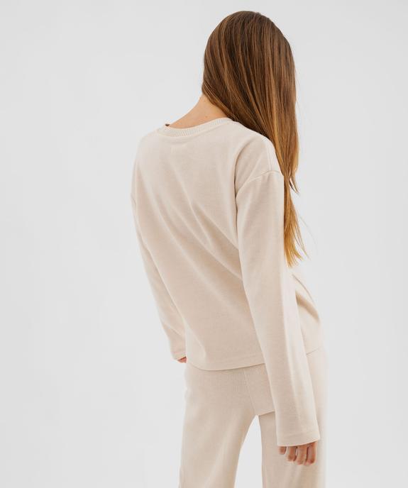 Pull fin coupe oversize femme vue3 - GEMO(FEMME PAP) - GEMO