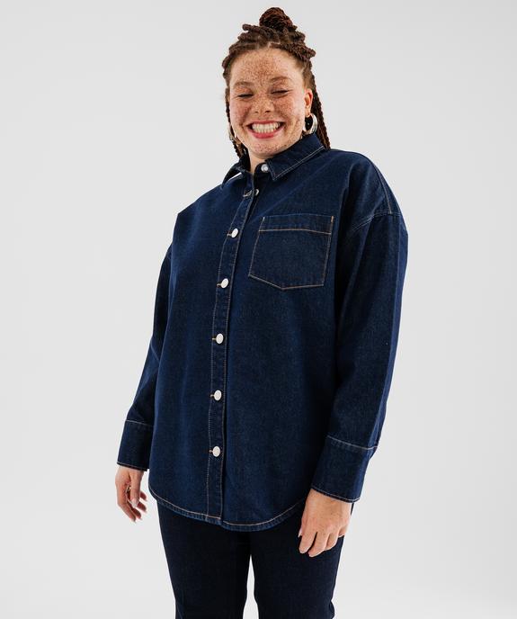 Veste en jean femme grande taille vue2 - GEMO 4G GT - GEMO