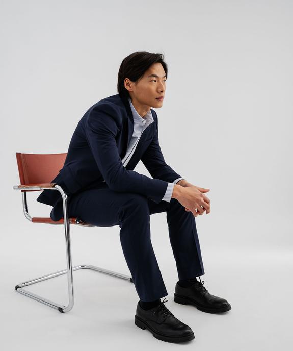 Veste de costume coupe droite en matière extensible homme vue4 - GEMO 4G HOMME - GEMO