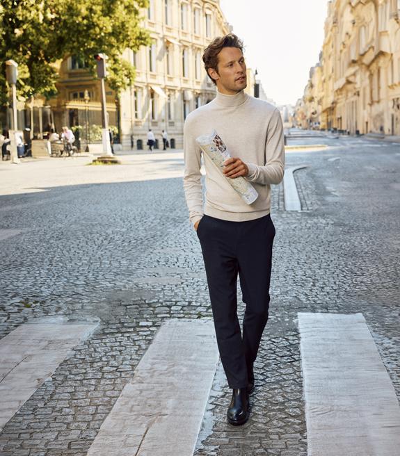 Pantalon de costume coupe slim homme vue1 - GEMO (HOMME) - GEMO