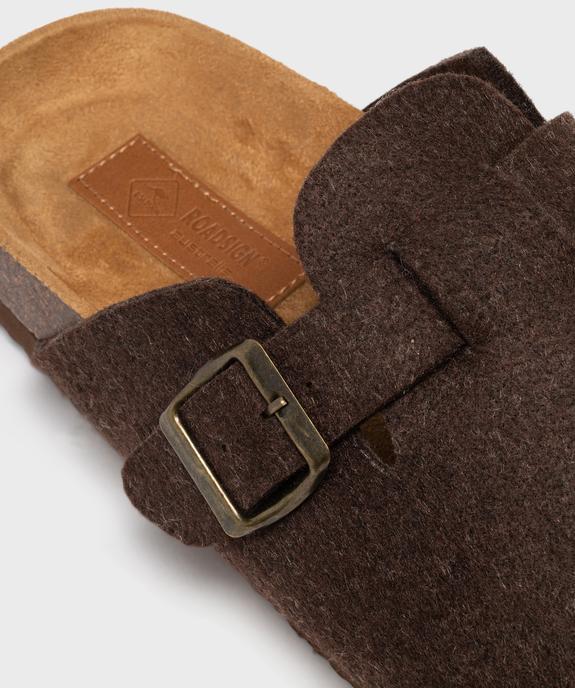 Chaussons mules en feutrine à semelle ergonomique homme - Roadsign vue6 - ROADSIGN G4G - GEMO