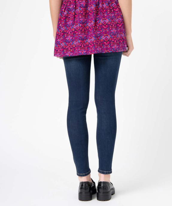 Jean de grossesse coupe Skinny avec bandeau haut vue3 - GEMO 4G MATERN - GEMO