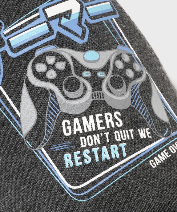 Chaussons mules avec motif jeu vidéo garçon vue6 - GEMO 4G GARCON - GEMO