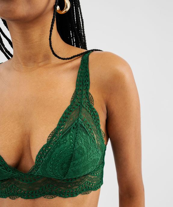 Soutien-gorge triangle sans armatures à mousses amovibles femme vue5 - GEMO(HOMWR FEM) - GEMO