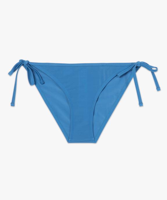 Bas de maillot de bain femme forme slip avec liens vue4 - GEMO (PLAGE) - GEMO