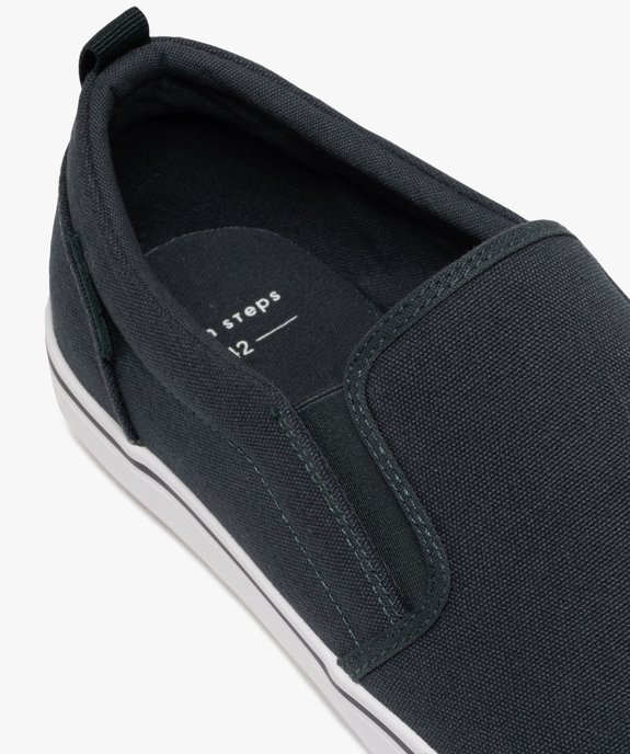 Baskets en toile à enfiler style slippers homme - Urban Steps vue7 - URBAN STEPS - GEMO