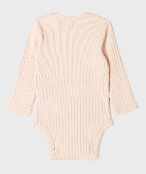 Body manches longues à encolure US bébé (lot de 3) vue3 - GEMO 4G BEBE - GEMO