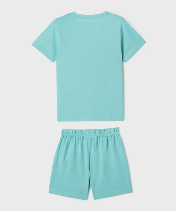 Pyjashort motif avec motif sur le buste garçon vue3 - GEMO (ENFANT) - GEMO