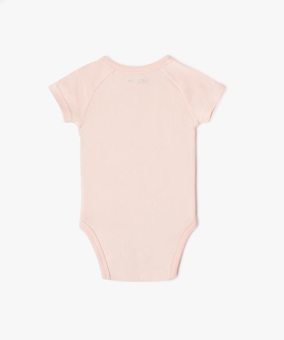 Body à manches courtes fermeture croisée bébé fille (lot de 3) vue5 - GEMO 4G BEBE - GEMO