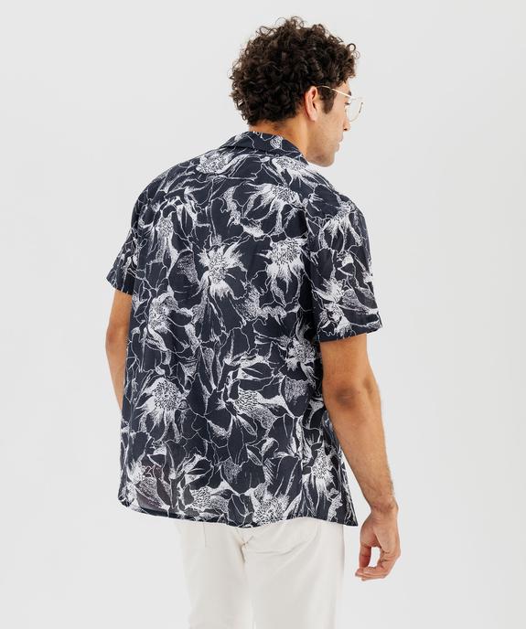 Chemise imprimée à manches courtes homme vue4 - GEMO (HOMME) - GEMO