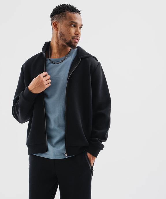Sweat zippé à capuche homme vue2 - GEMO (HOMME) - GEMO