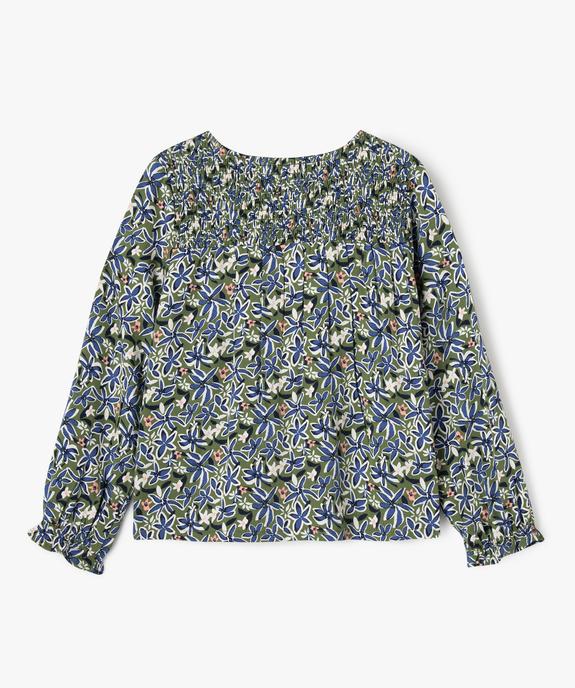 Chemise fleurie à dos smocké fille - LuluCastagnette vue7 - LULUCASTAGNETTE - GEMO