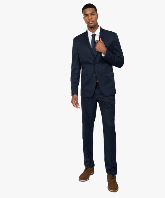 Veste de costume homme unie effet légèrement satiné vue5 - GEMO (HOMME) - GEMO