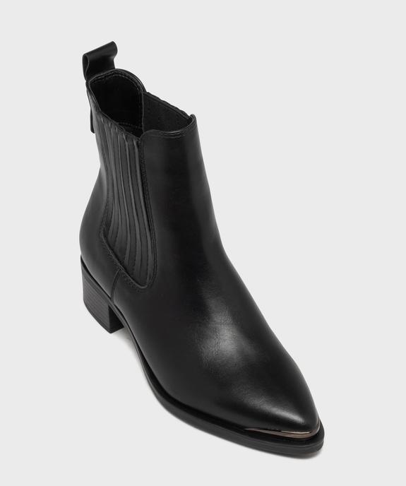 Boots santiags à tige montante élastiquée femme vue5 - FOLLOW ME - GEMO