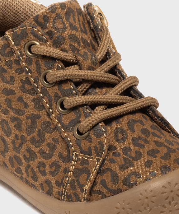 Boots zippées motif léopard et paillettes à lacets et zip bébé fille - Lovely Wings vue6 - LOVELY WINGS - GEMO