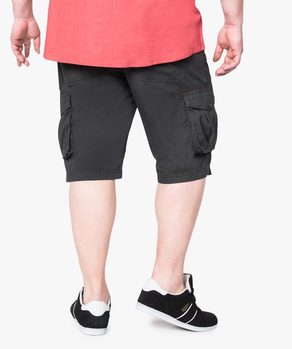 Bermuda uni à poches multiples vue3 - GEMO (G TAILLE) - GEMO