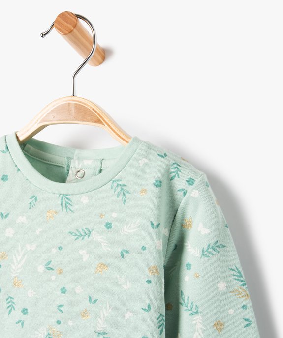 Pyjama bébé fille imprimé deux pièces vue2 - GEMO(BB COUCHE) - GEMO