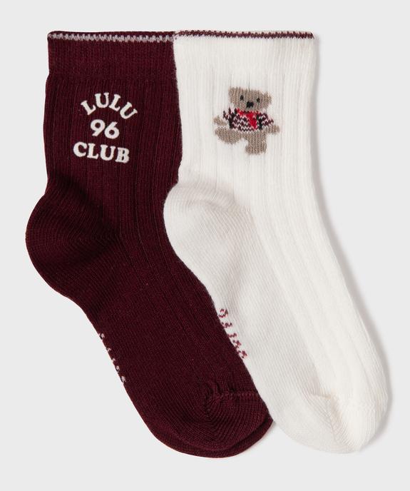Chaussettes avec motif sur la tige bébé garçon (lot de 2) - LuluCastagnette vue1 - LULUCASTAGNETTE - GEMO