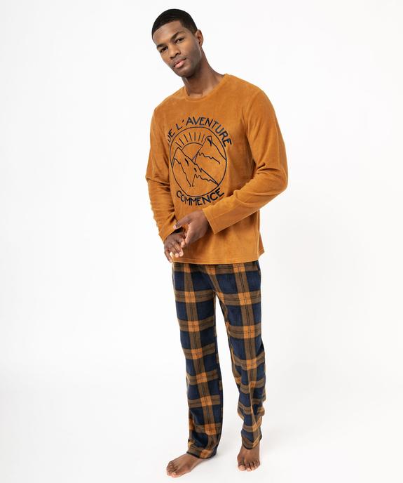 Pyjama en polaire chaude homme vue1 - GEMO(HOMWR HOM) - GEMO