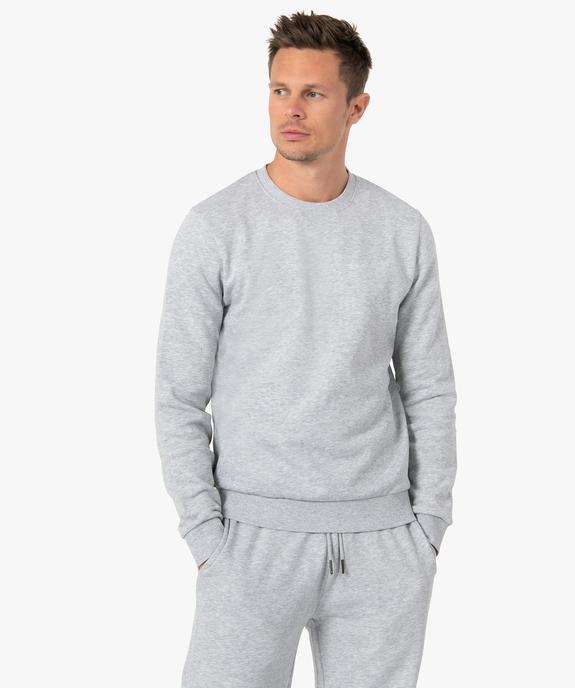 Sweat avec intérieur molletonné homme vue1 - GEMO 4G HOMME - GEMO