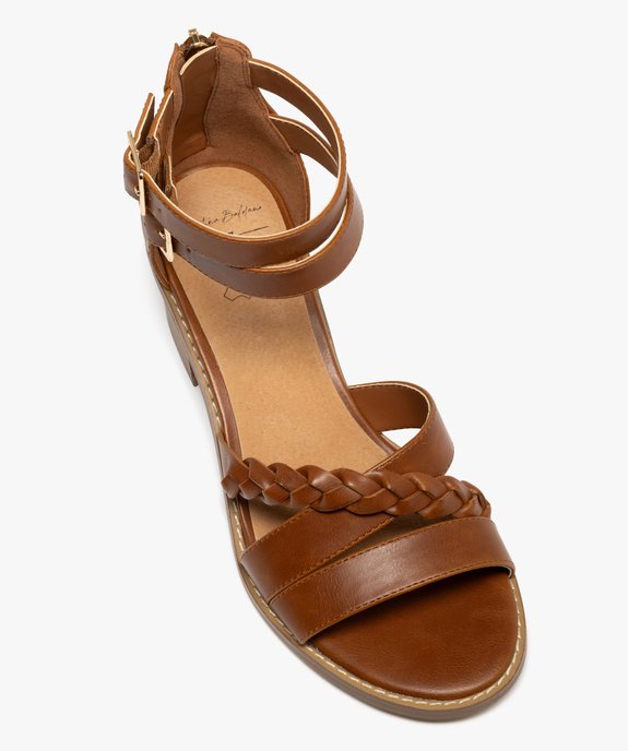 Sandales à talon avec double bride cheville femme - Valentina Baldano vue5 - VALENTINA BALDA - GEMO
