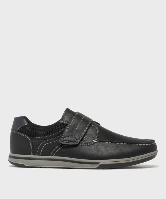 Chaussures confort esprit bateau à scratch homme - G'Flex vue7 - G'FLEX - GEMO