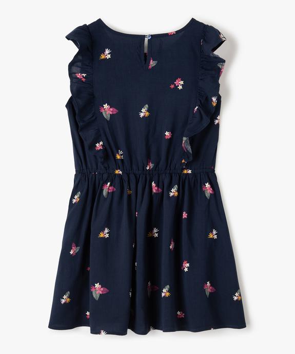 Robe fille imprimée avec volants sur le buste vue3 - GEMO (ENFANT) - GEMO