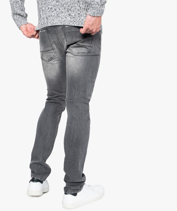 Jean slim effet usé vue3 - GEMO (HOMME) - GEMO