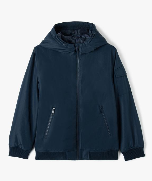 Blouson matelassé déperlant avec capuche garçon vue2 - GEMO 4G GARCON - GEMO