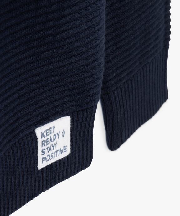 Pull garçon en maille texturée vue2 - GEMO (JUNIOR) - GEMO